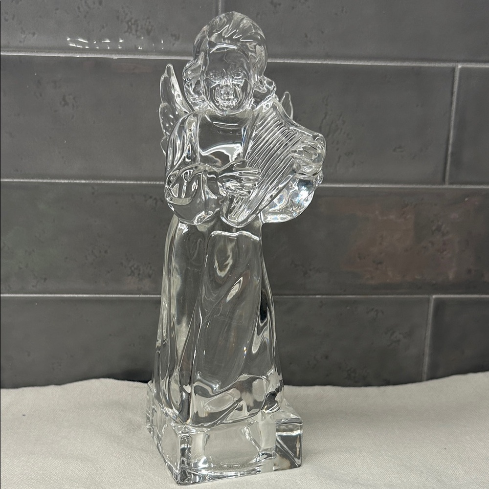 Mikasa Clear Glass Angel Figurine
